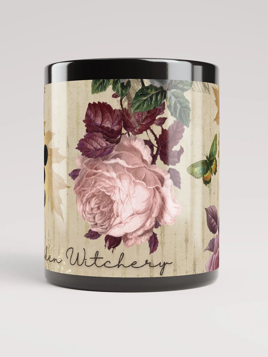 Garden Witchery #2 BLACK GLOSSY MUG product image (5)