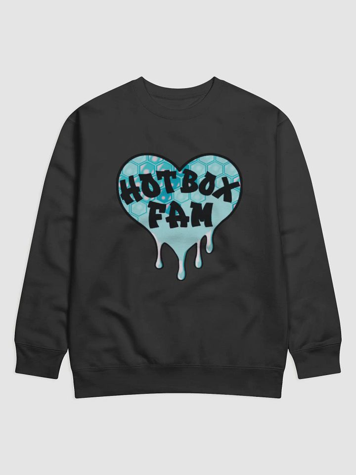 HOT BOX FAM PALE BLUE HONEY COMB SWEATSHIRT product image (3)