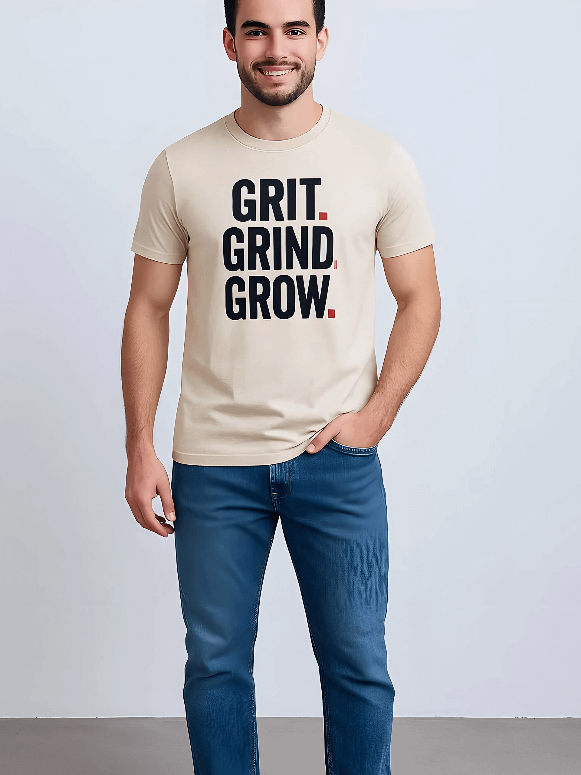 GRIT GRIND GROW Tri-Blend Tee product image (4)