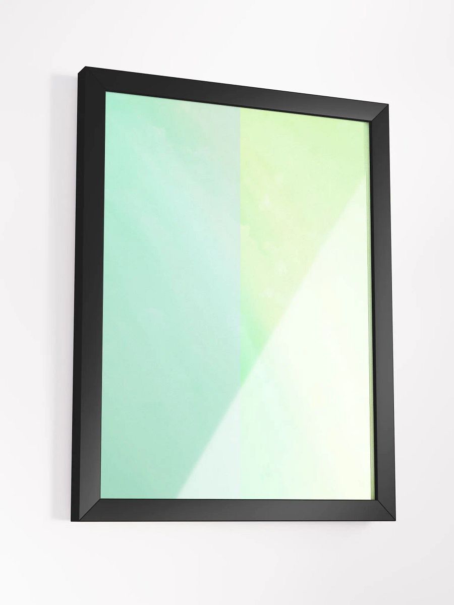 Eco-Friendly Green Inspired Abstract Lines Matte Gradient Oceanic Touch Poster product image (16)