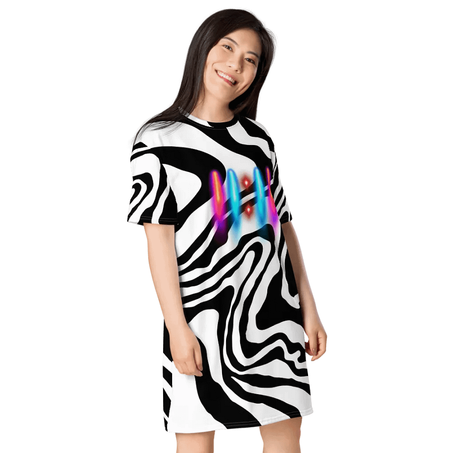 11:11 Cosmic Flow All-Over T-Shirt Dress product image (5)