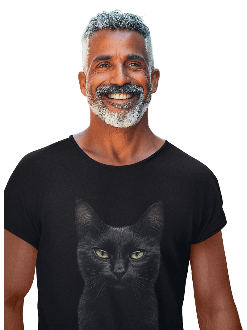 Lucky Black Cat T-Shirt
