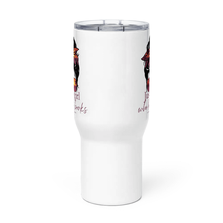 Just a girl who loves books, travel mug product image (2)