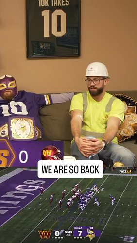 The Minnesota Vikings are making me happy again... 

#minnesotavikings #skol #nfl