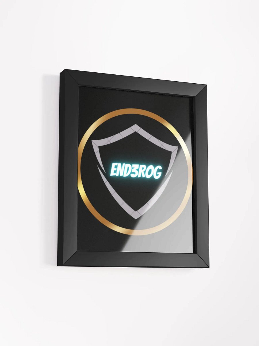 Neon Shield Emblem Framed Poster product image (48)