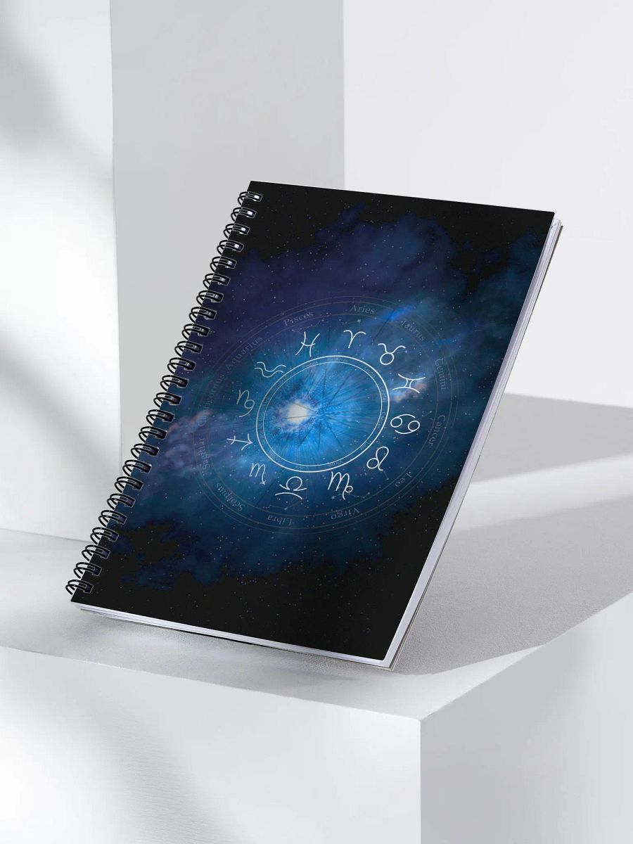 Zodiac Cosmos Spiral Notebook product image (3)
