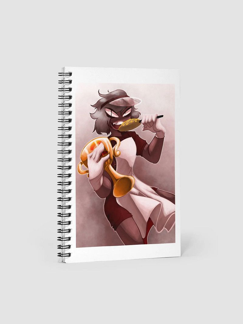 alan becker corndog guy spiral notebook