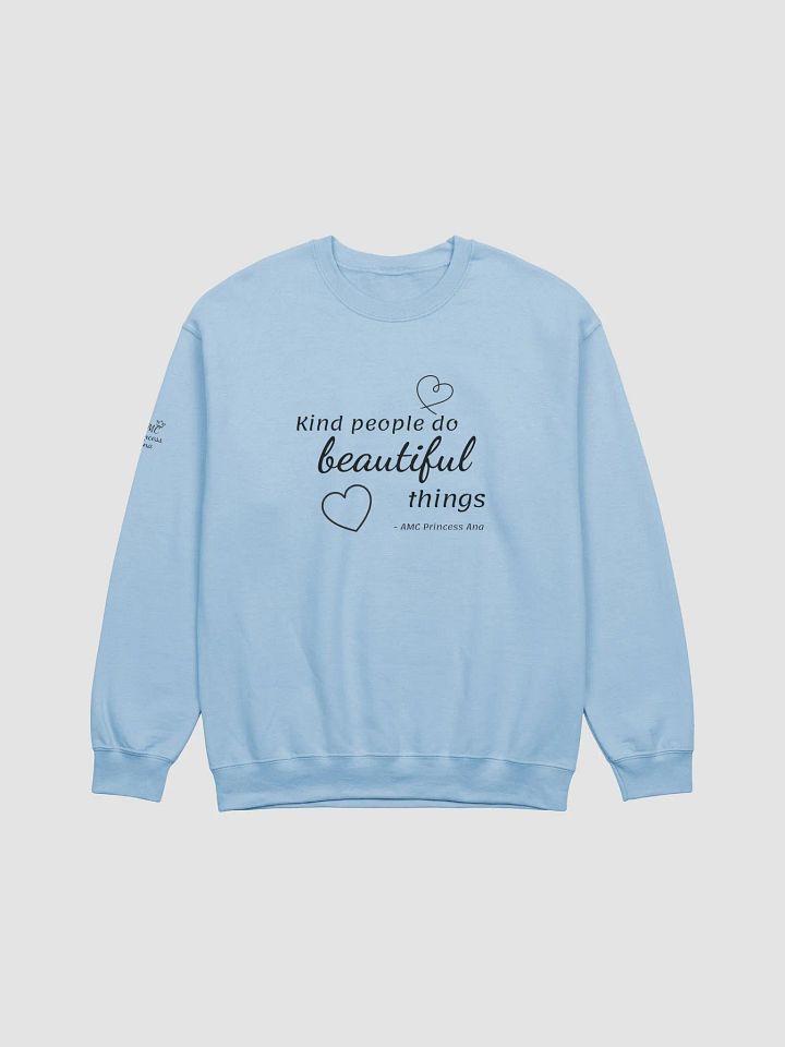 Kind people...SWEATSHIRT - Black text product image (1)