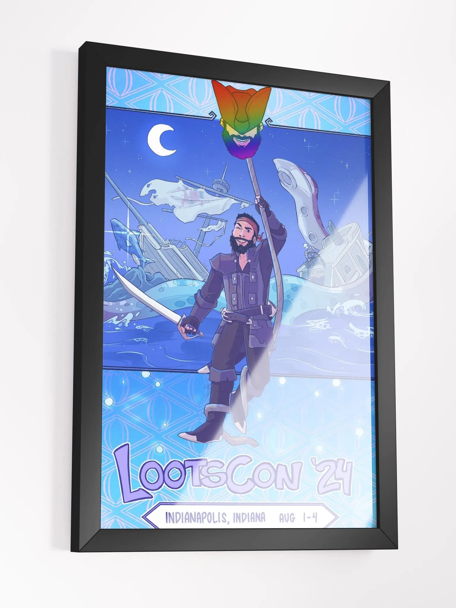 Framed LootsCon 2024 Art Print product image (3)