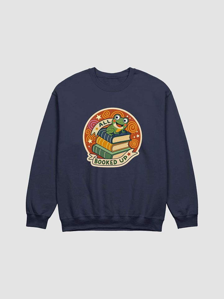 Froggy Bookworm Crewneck Sweatshirt product image (1)