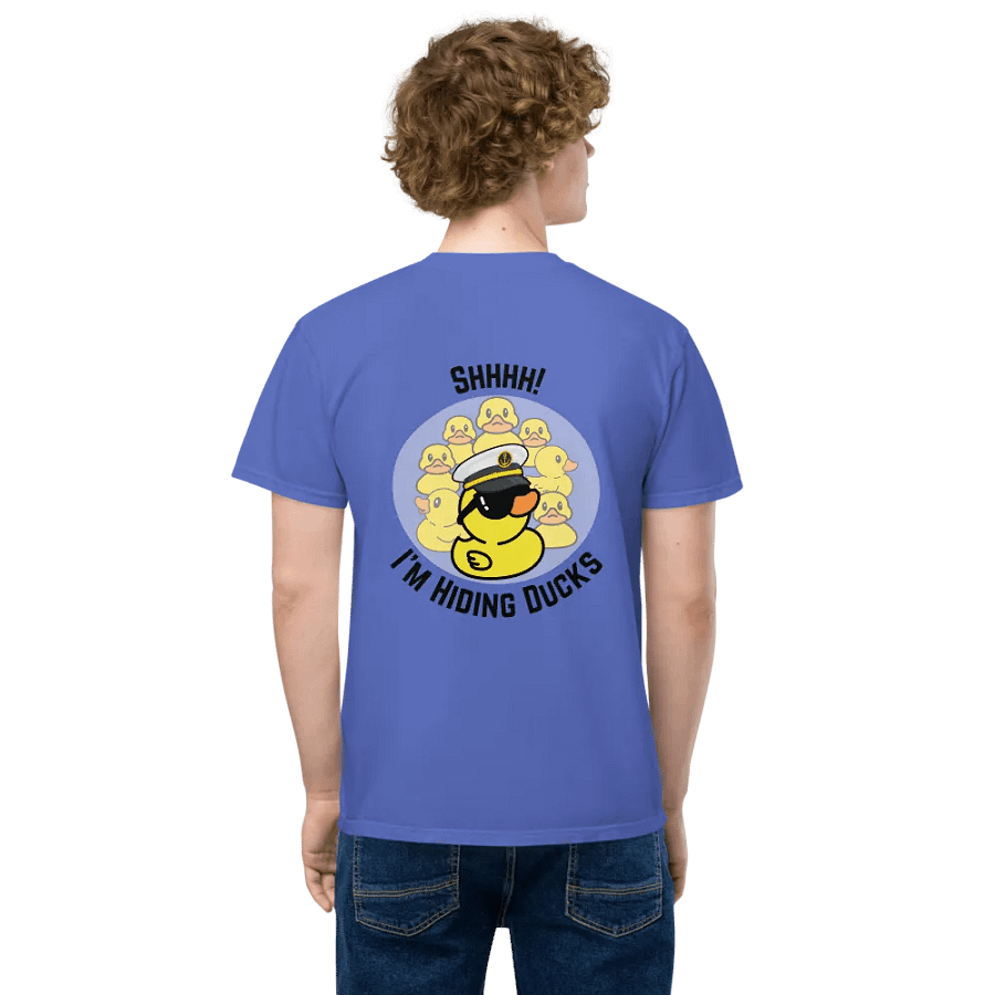 Adult Hiding Ducks T-Shirt - Blue product image (3)