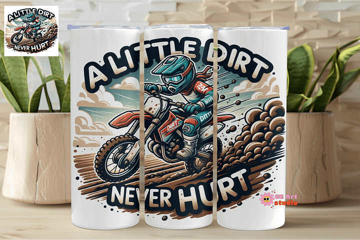 A Little Hurt Never Hurt Tumbler Wrap PNG product image (1)
