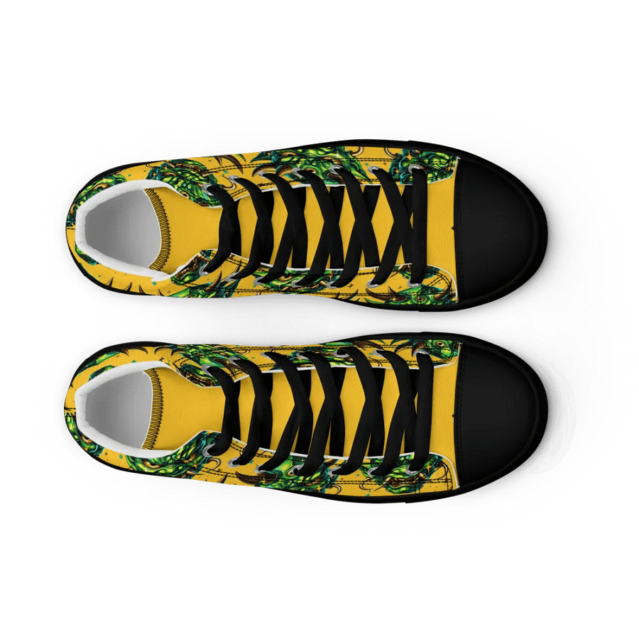 Mythical Green Oni High Top Canvas Shoes product image (9)