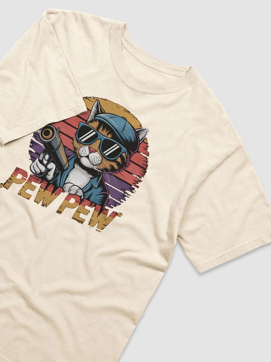 Cool Cat Sunset PEW PEW T-Shirt product image (3)