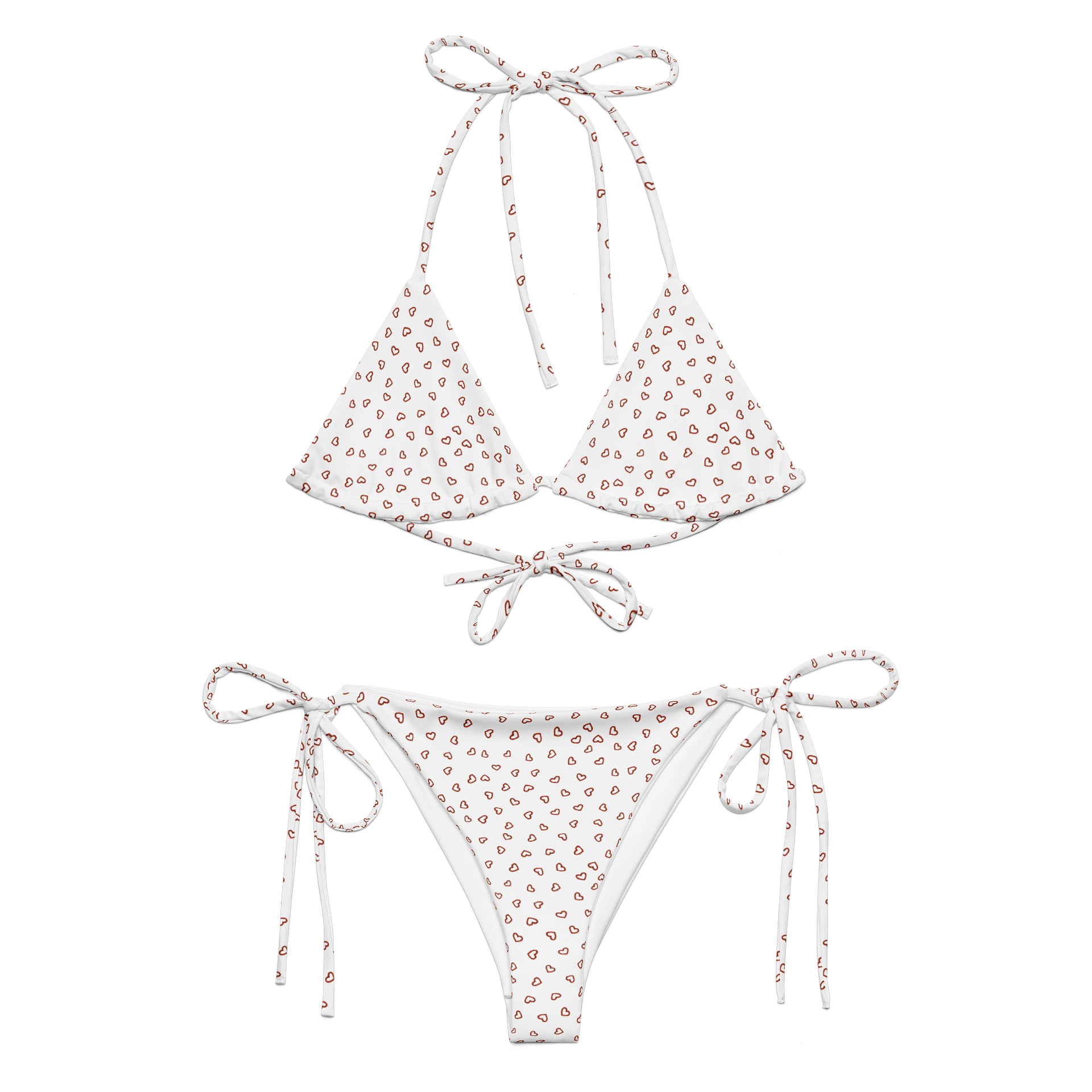 Scarlet Teardrop All-Over Bikini Set product image (3)