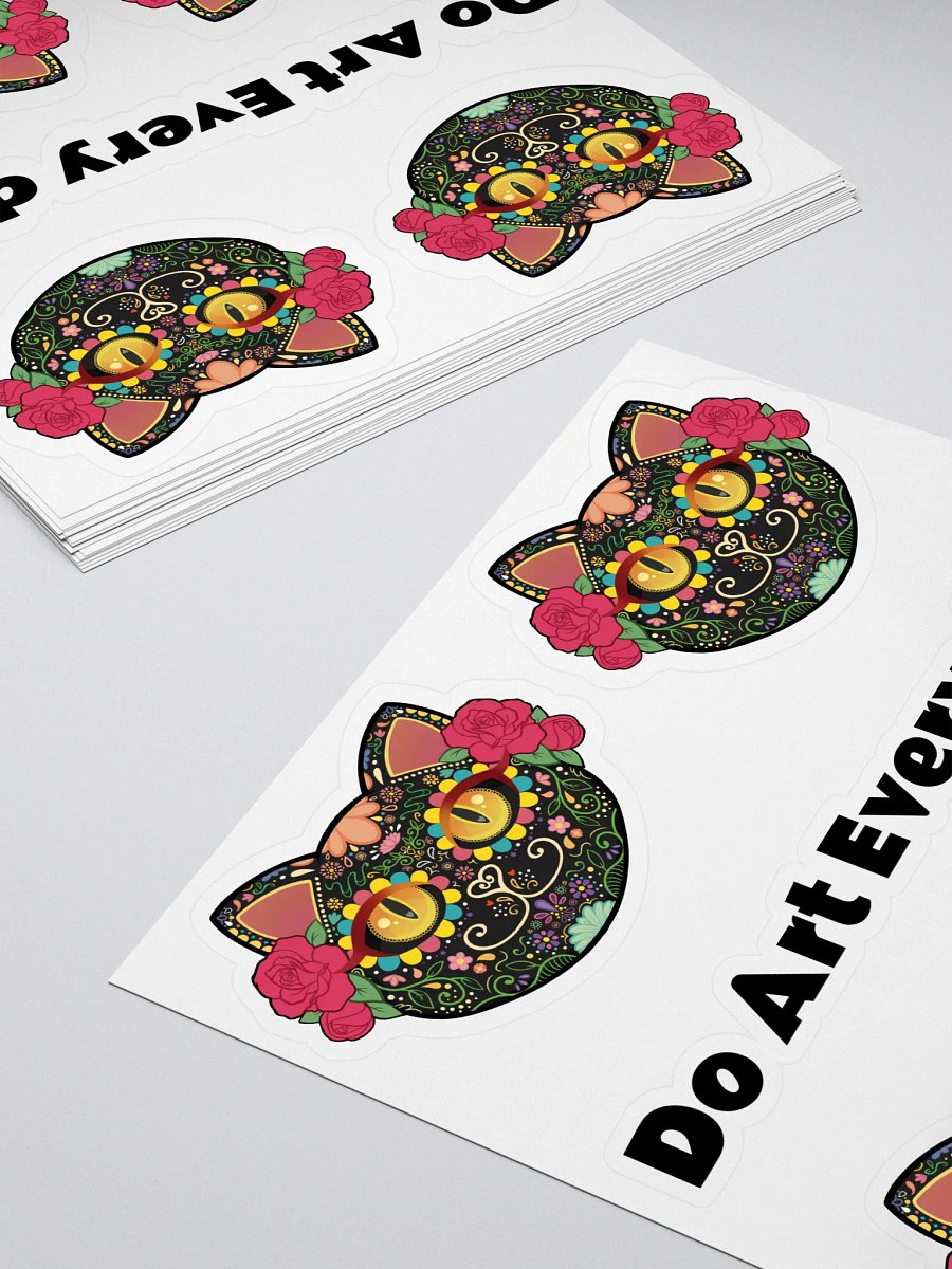 Sugar Skull Cat Stickers product image (4)