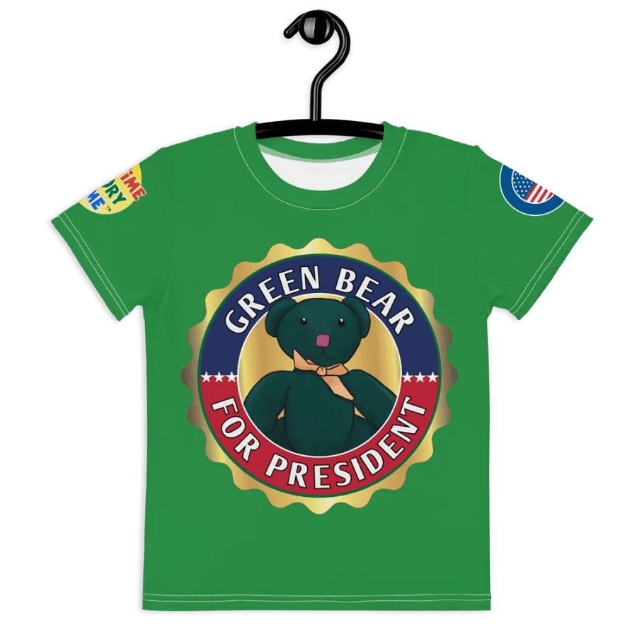 Green Bear Presidential Kid Tee product image (11)