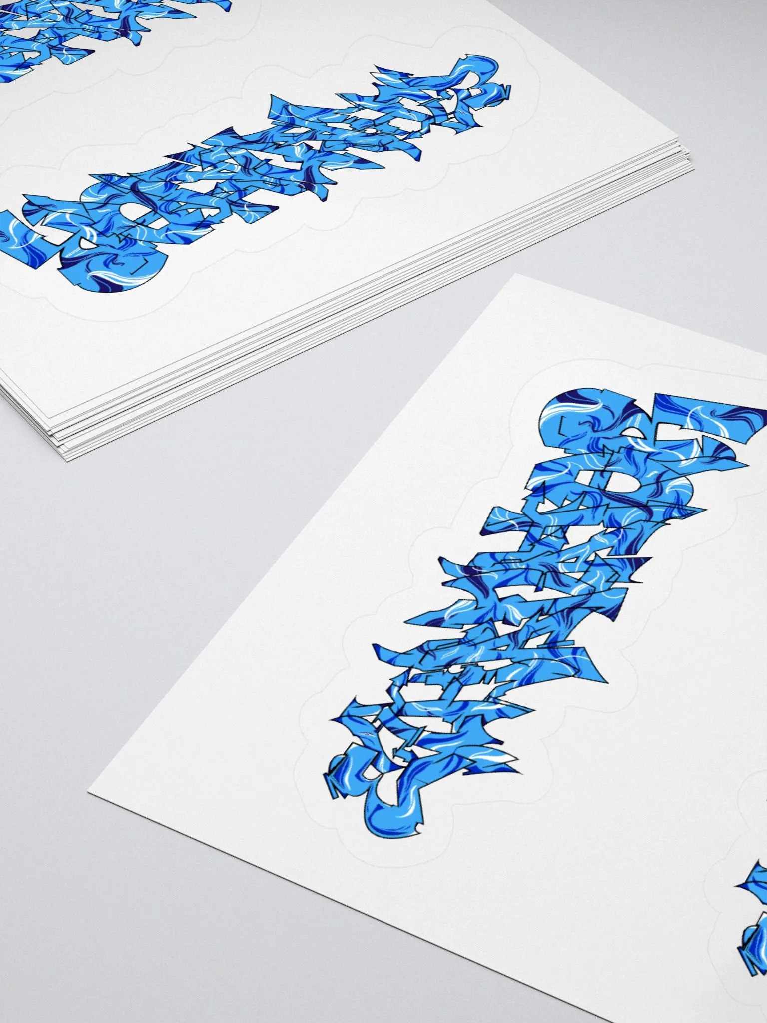 Blue Ethanator Graphitti Kiss Cut Stickers product image (16)