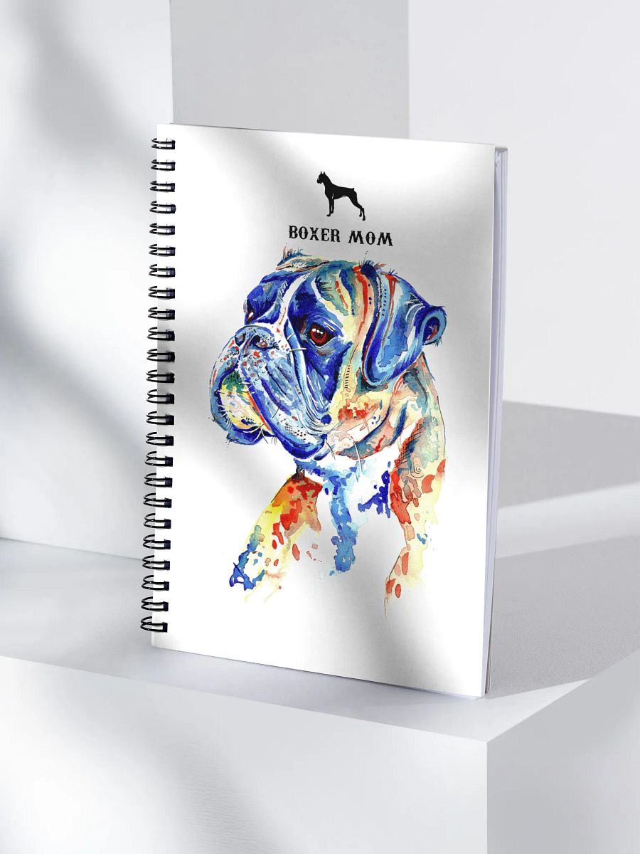 Vibrant Boxer Dog Spiral Notebook product image (4)