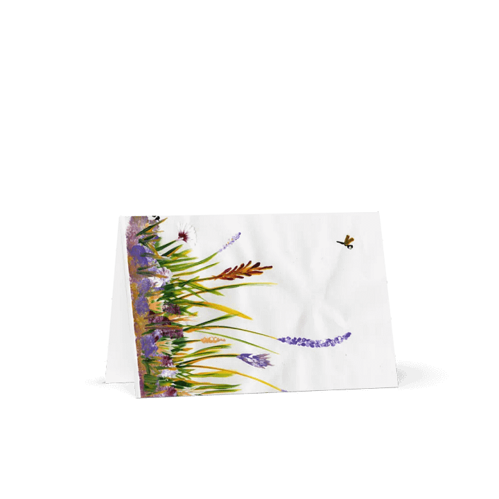 Cloudy Sky Wildflowers - Greeting Card product image (1)