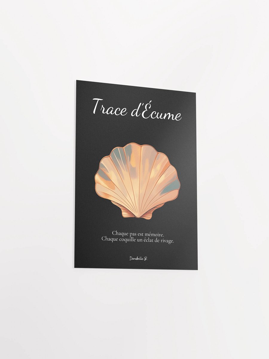 Poster artistique - Coquille Saint-Jacques - Trace d'Ecume - Cadeau Déco Energie Vibratoire product image (3)