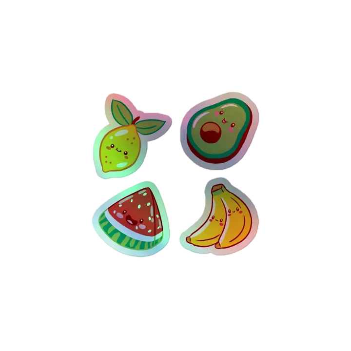 Fruity Friends Holographic Sticker Sheet product image (2)