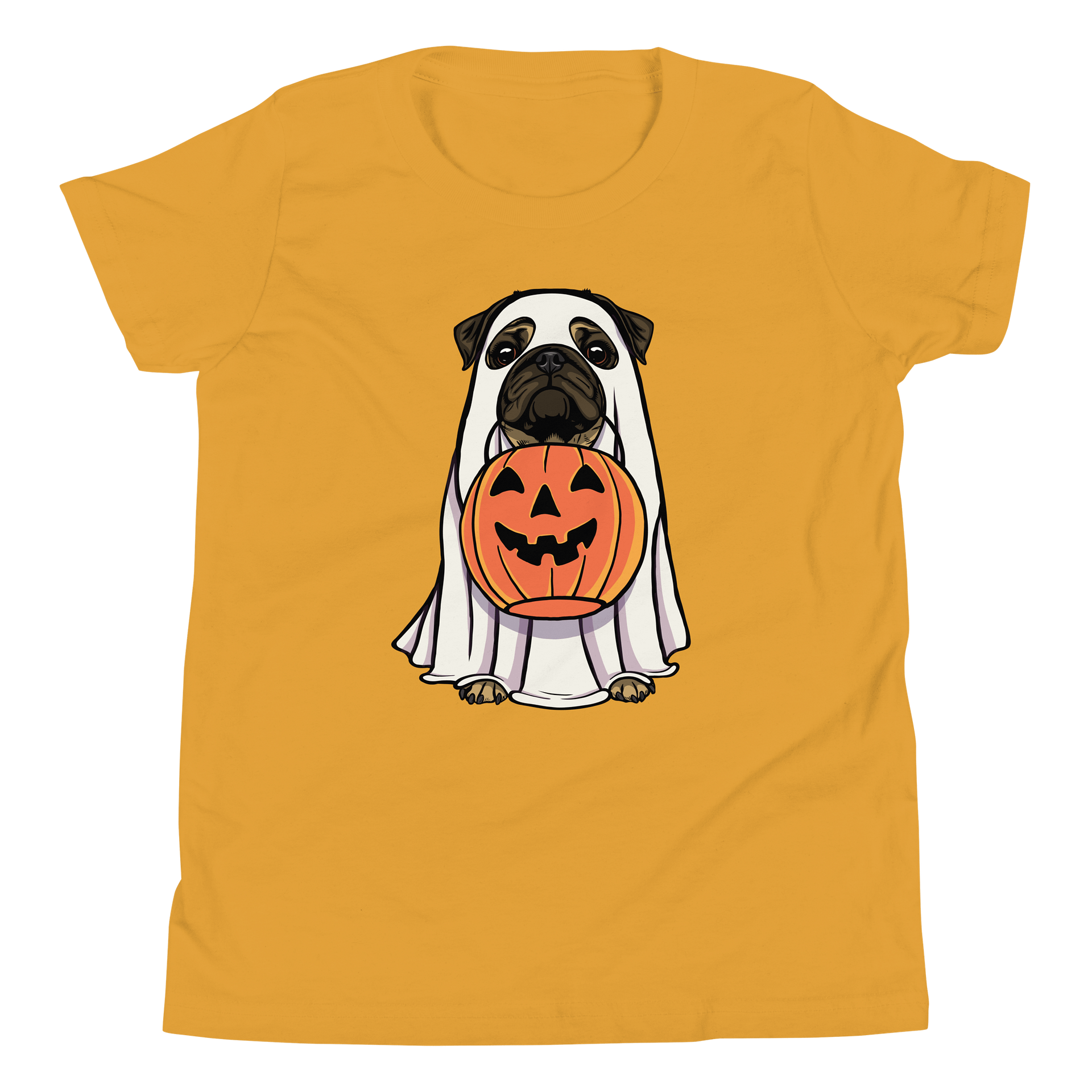 Halloween Pug(Fawn) Youth T-Shirt product image (5)