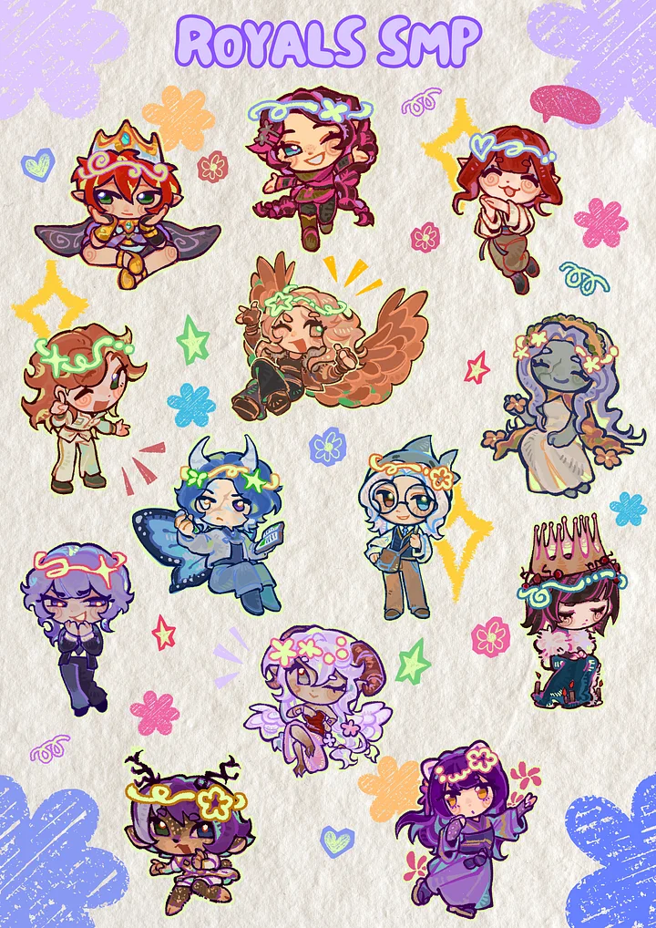 Royals SMP Holographic Poster (Colorful Edition) product image (1)