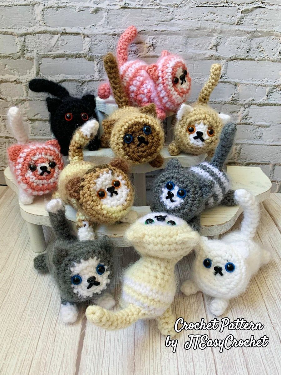 Cat Amigurumi Crochet Pattern PDF and 3 Videos product image (10)