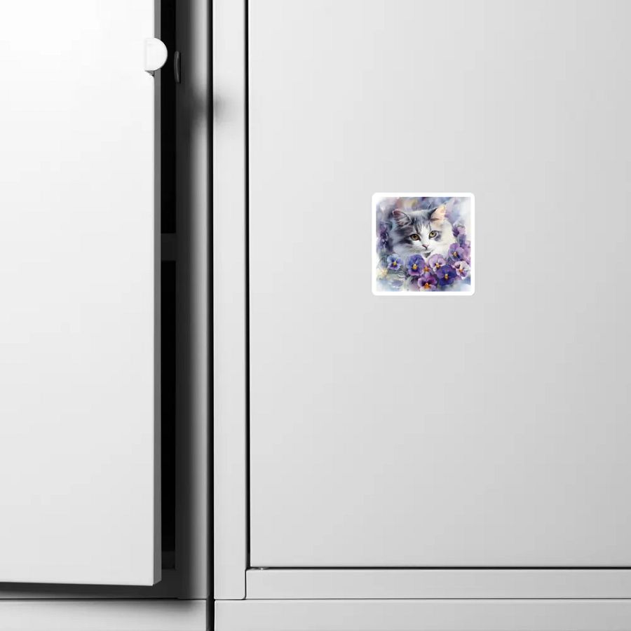Pansy Cat Magnets product image (10)