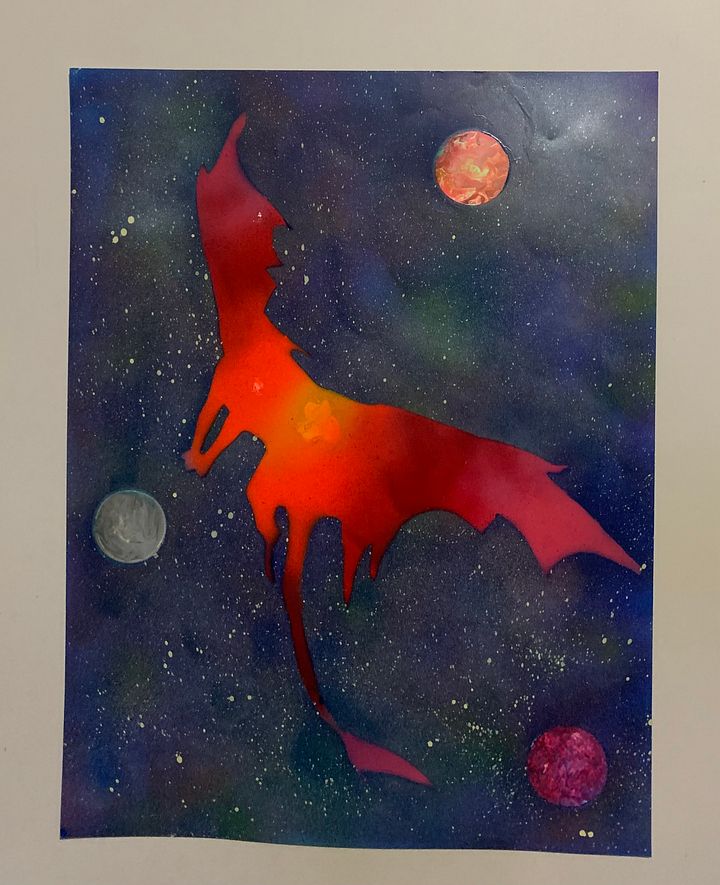 Dragon Spray paint art product image (1)