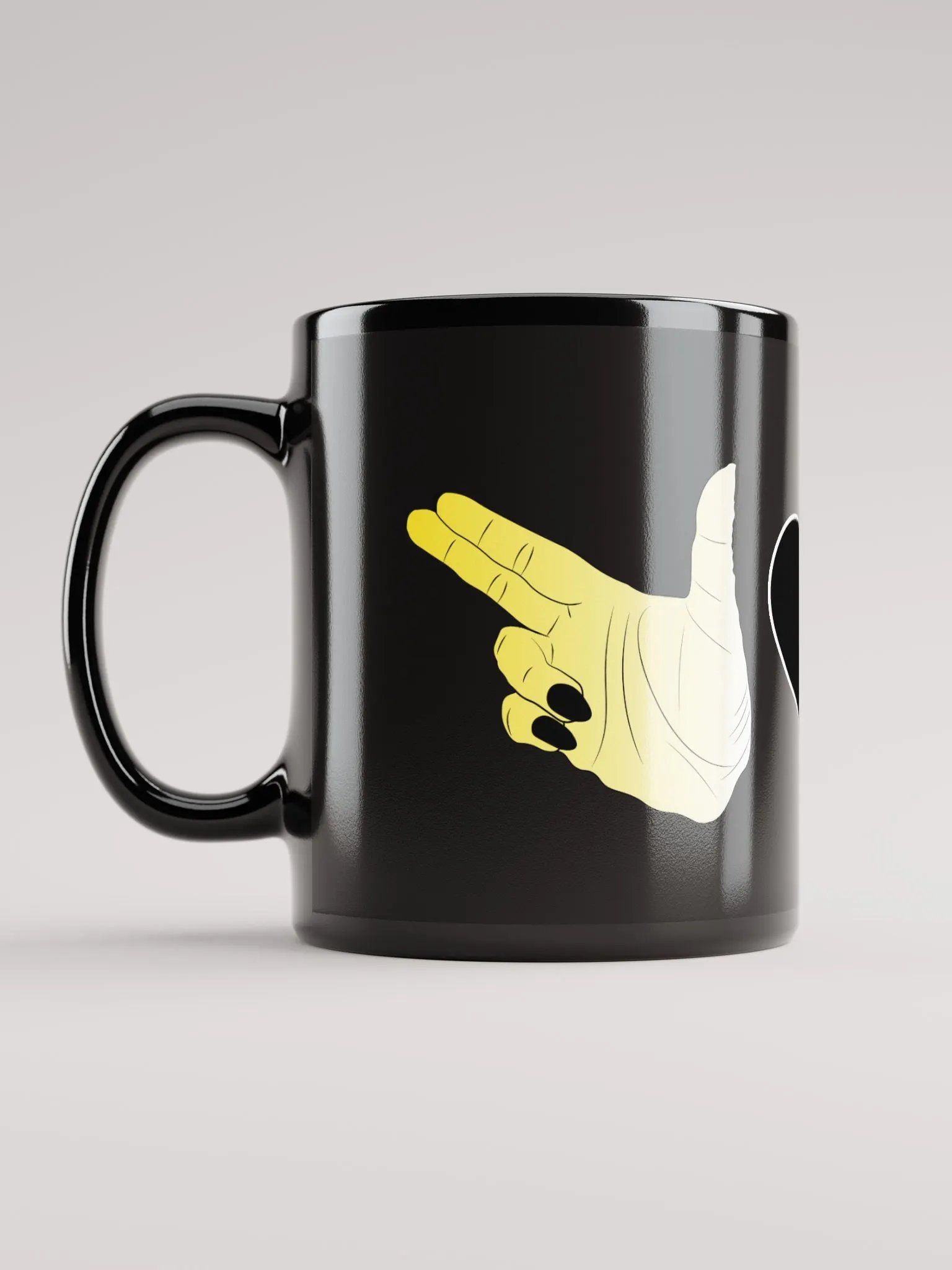 Finger Guns (enby flag) Mug product image (11)