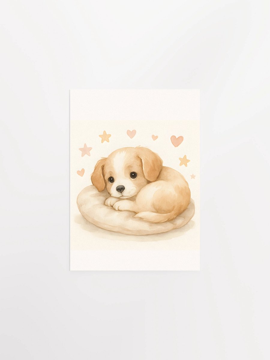 Cozy Puppy Love Matte Poster product image (3)