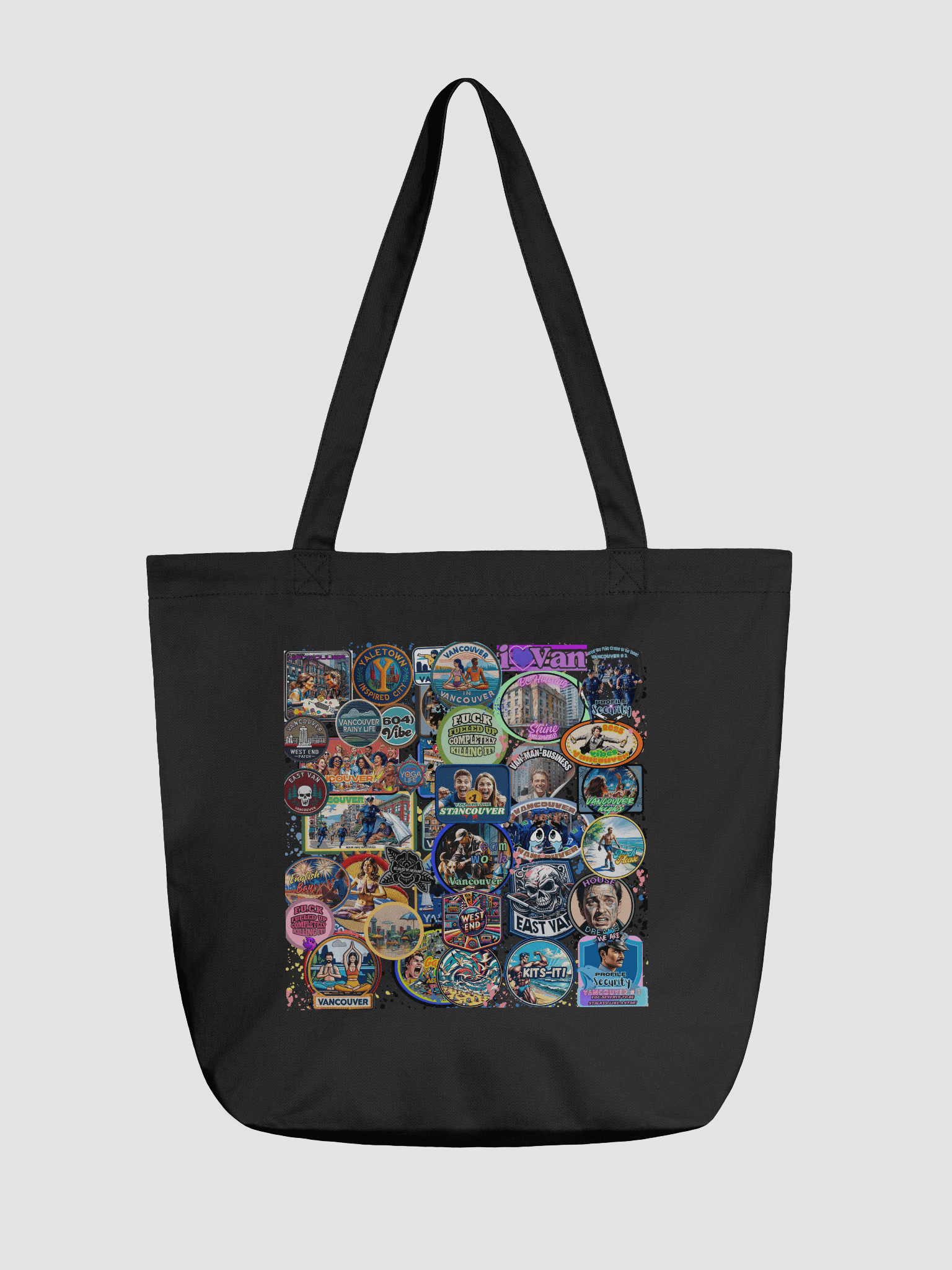 Vibrant Vancouver Sticker and Patch Collection Tote Bag product image (1)
