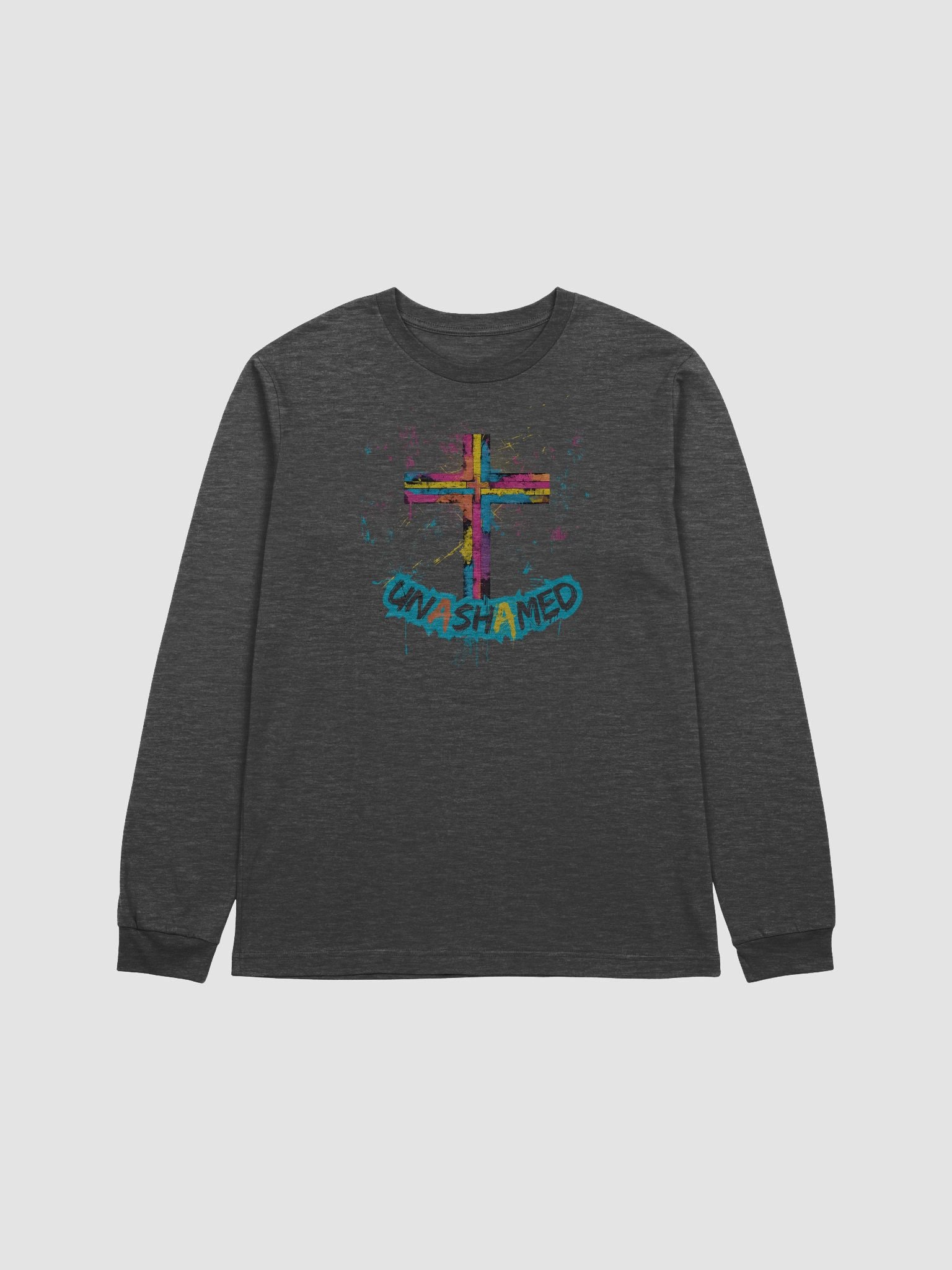 Unashamed Ro 1:16 Cross Long Sleeve Tee - Unisex Canvas + Bella fit product image (15)