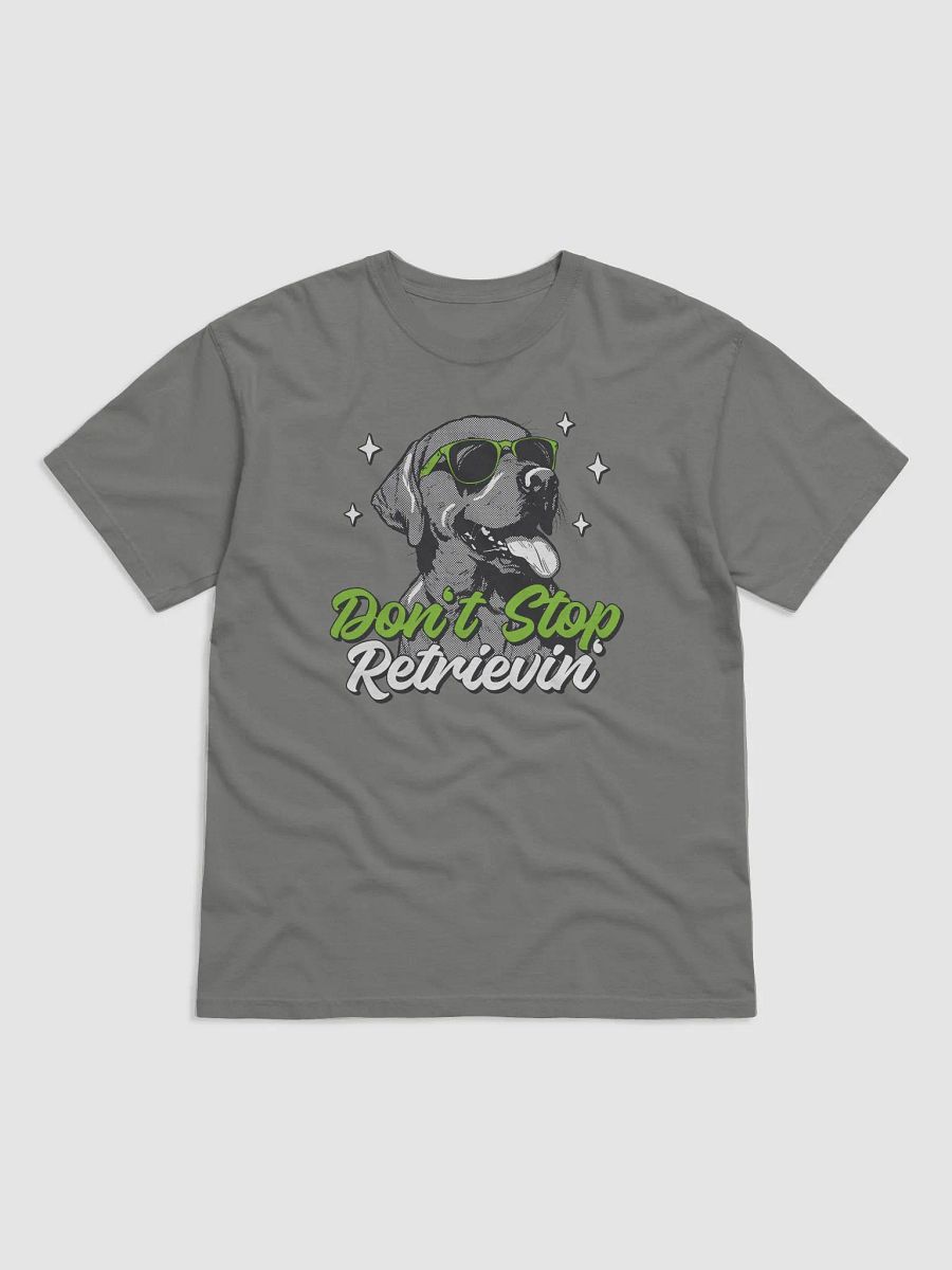 Don't Stop Retrievin' Funny Labrdaor Retriever (Black/Choco) T-Shirt | Retro Y2K Style Half-Tone Design for Dog Lovers product image (4)