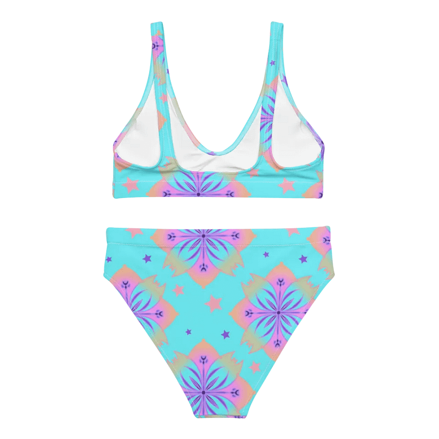 Pretty Pastel Bow Pattern High Waisted Bikini product image (2)