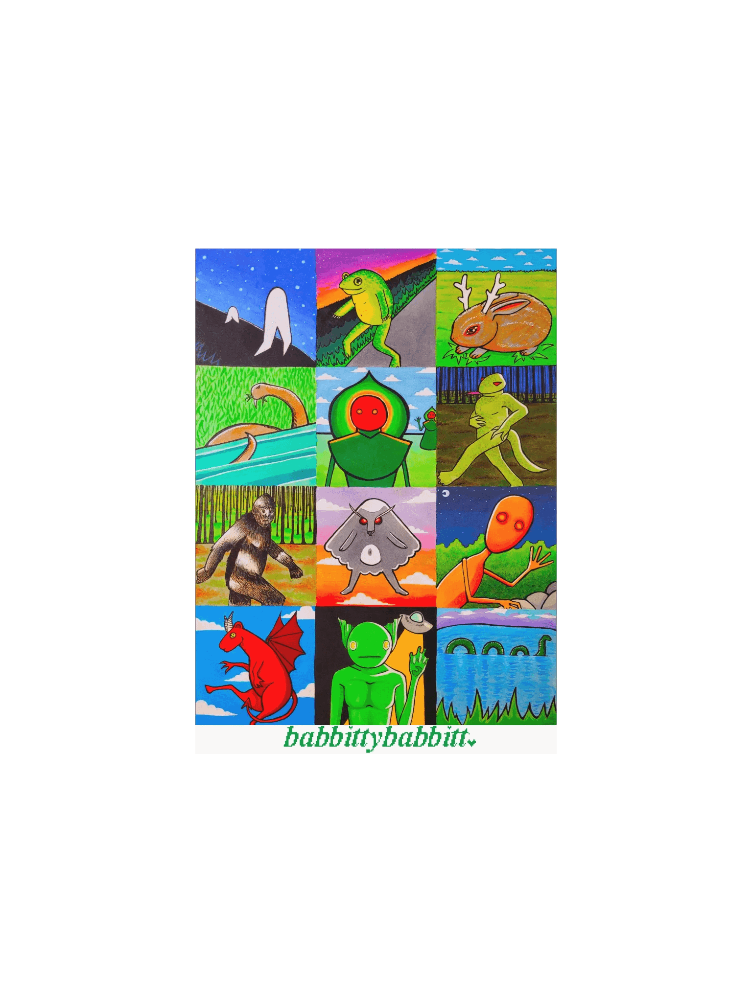 Cryptids poster print product image (1)
