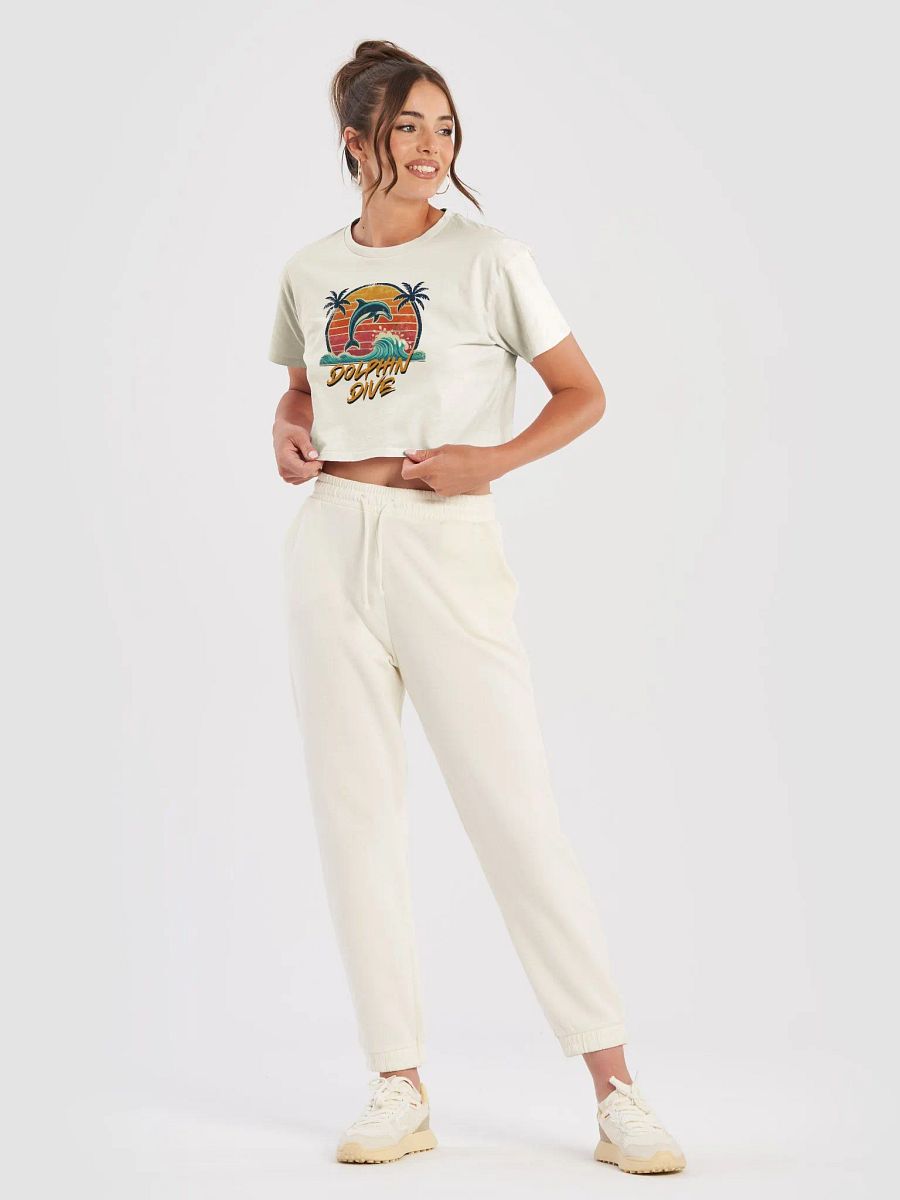 Sunset Dolphin Dive Crop Top product image (25)