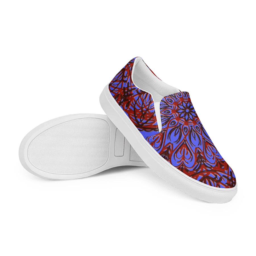 Mystic Red Mandala Slip-Ons product image (12)