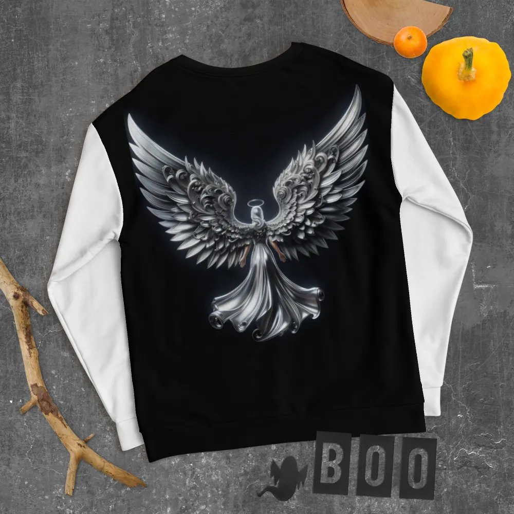 A Silver Angel and Cross - Unisex Sweatshirt #8 product image (8)