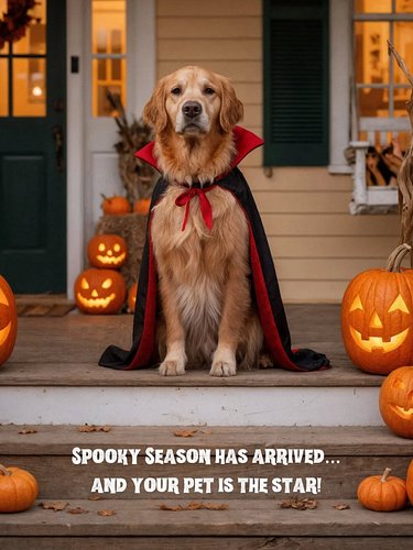 👻✨ Welcome to the Spooky Season for pet lovers! 🎃🐾

Here, your furry best friend becomes the star of every design – from hood...