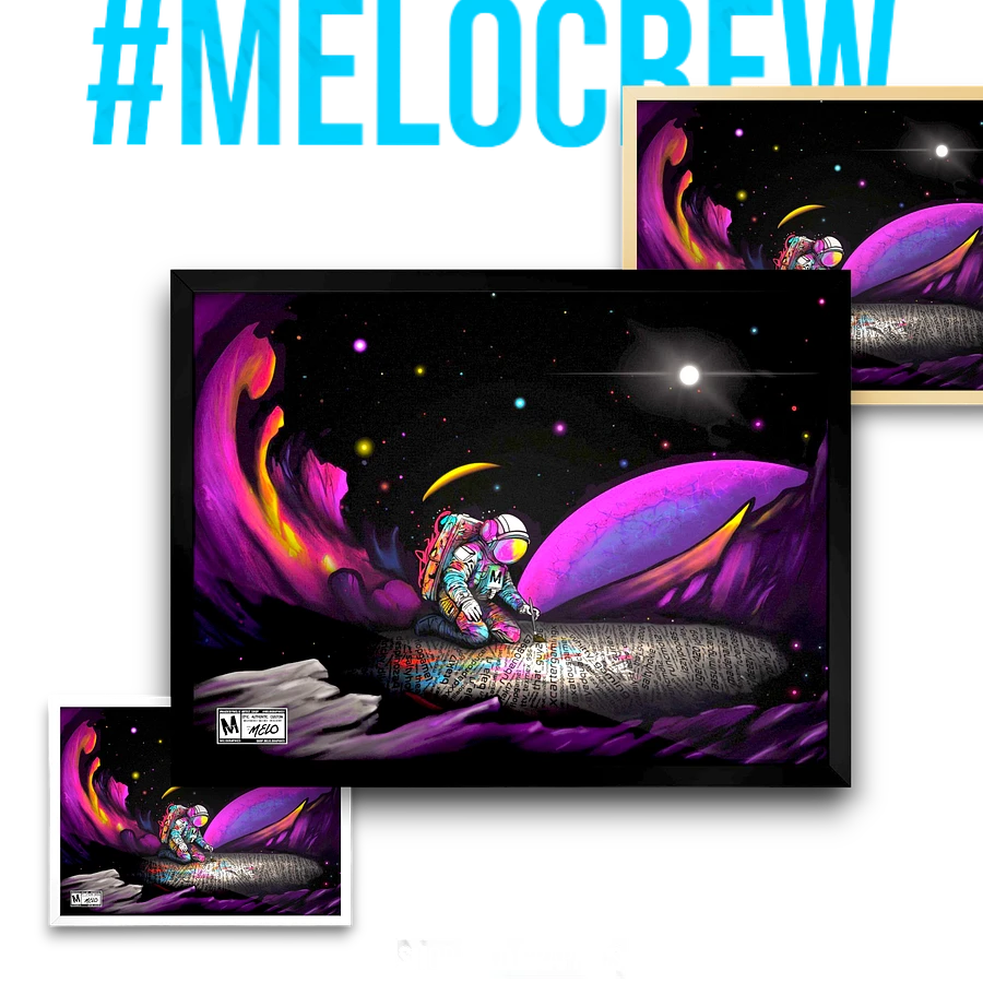 [#MELOtober 2023] Personalized MELO CREW Founders - Framed Poster | #MadeByMELO product image (1)