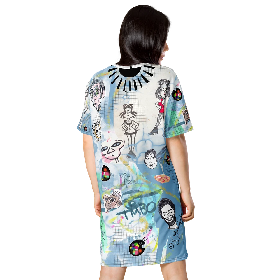 Scribble-Wear #2 T-Shirt Dress/Blue Toons product image (5)