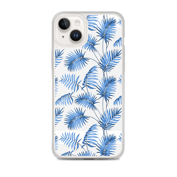 Cute MagSafe Clear iPhone Case Elegant Botanical Leaves product image (1)