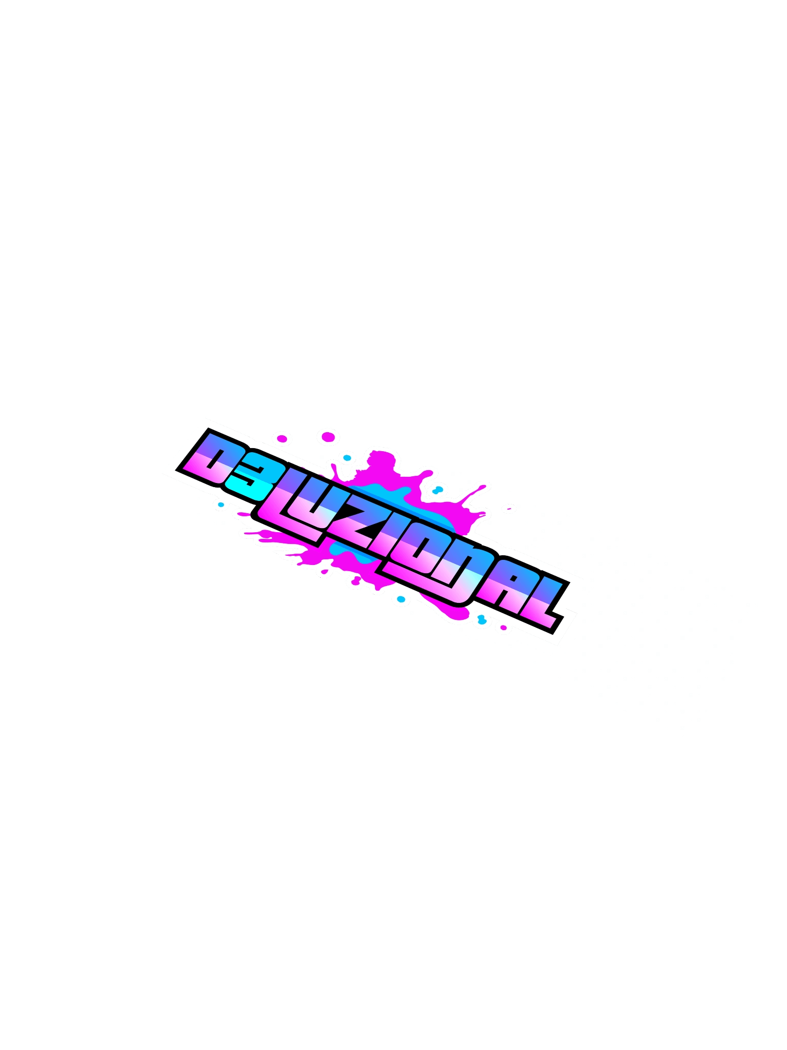 DJ D3LUZIONAL BUMPER STICKER product image (1)