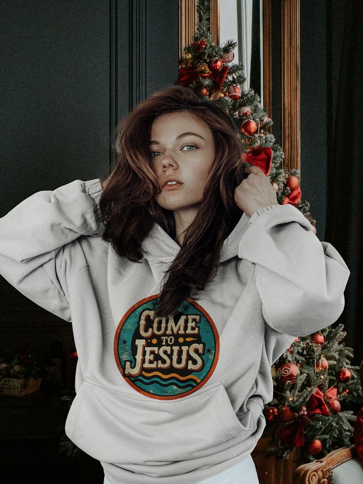 Vintage 'Come to Jesus' Hoodie product image (1)