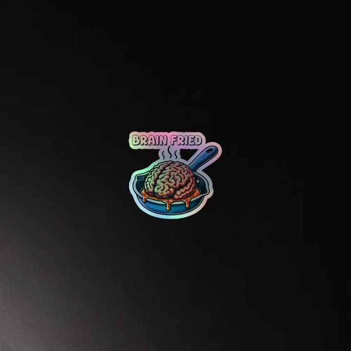 Brain Fried Holographic Sticker Sheet product image (4)
