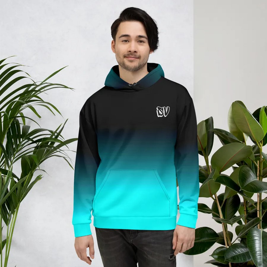 STRAIGHT VIBIN NEON COLOR FADE STYLE TANJIRO DEMON SLAYER HOODIE product image (4)