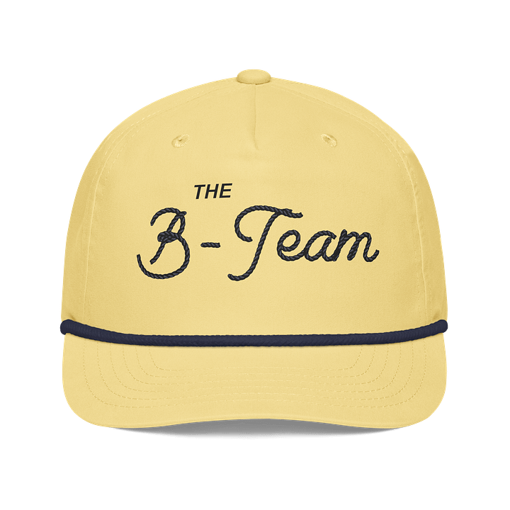 B-Team Wordmark Rope Hat Black Font product image (1)